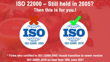 Migrate from ISO 22000:2005 to ISO 22000:2018 Standard